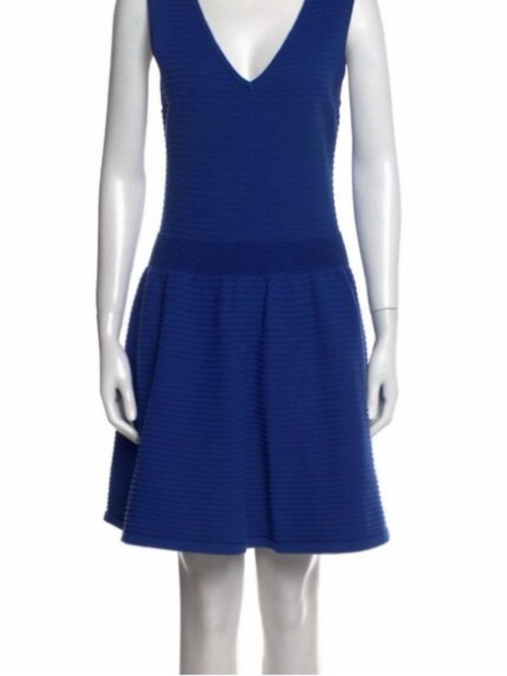 Sandro V-neck Sleeveless Dress in Bright Blue women’s size small/1